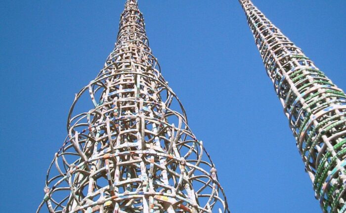 two intertwined towers