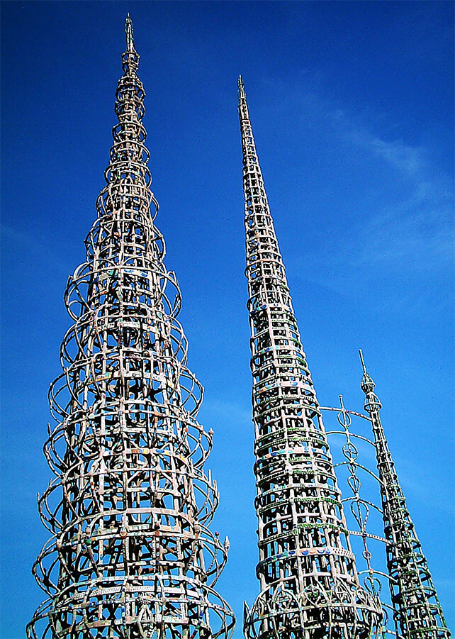 tall metal towers